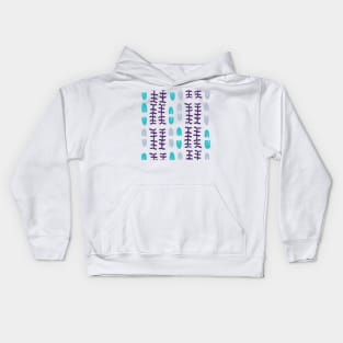 Weird Leaf Abstract Pattern Kids Hoodie